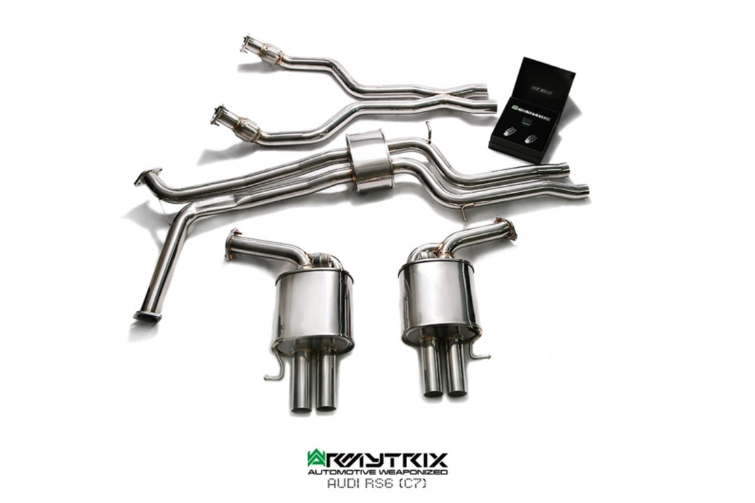 Armytrix - AUDI RS6 C7 4.0 TFSI AVANT - Cat-back Stainless Steel  - AUC7R-C