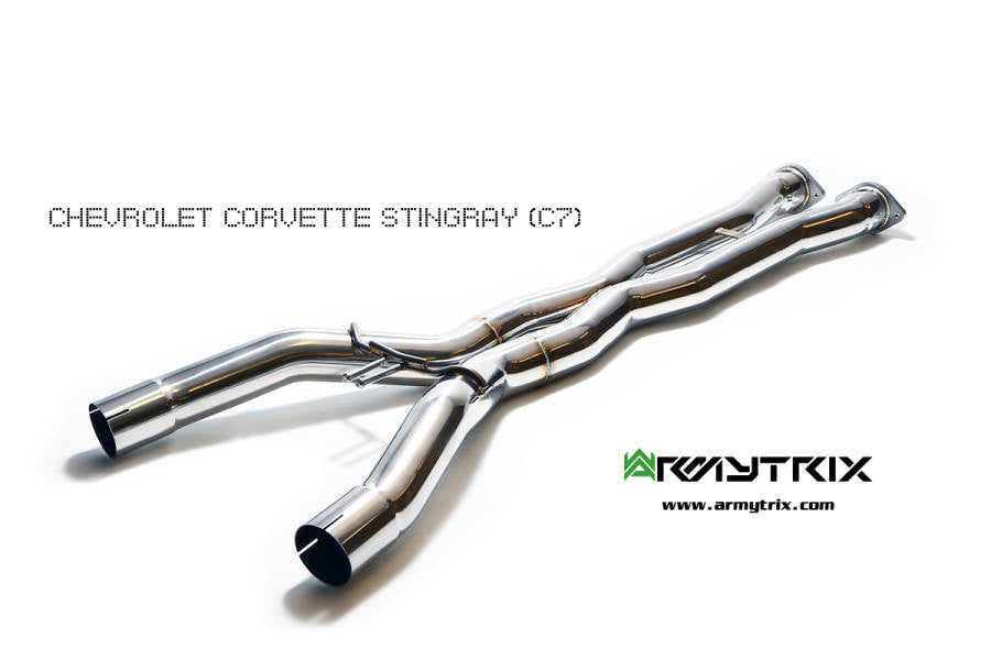 Armytrix - CHEVROLET CORVETTE Z06 C7 6.2L - X-pipe Stainless Steel  - CZ6C7-X