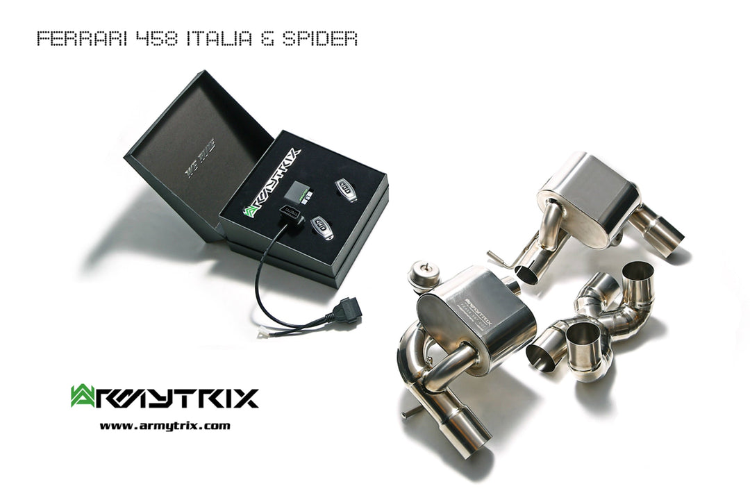 Armytrix - FERRARI 458 ITALIA 4.5L - Cat-back Titanium  - FF458-C
