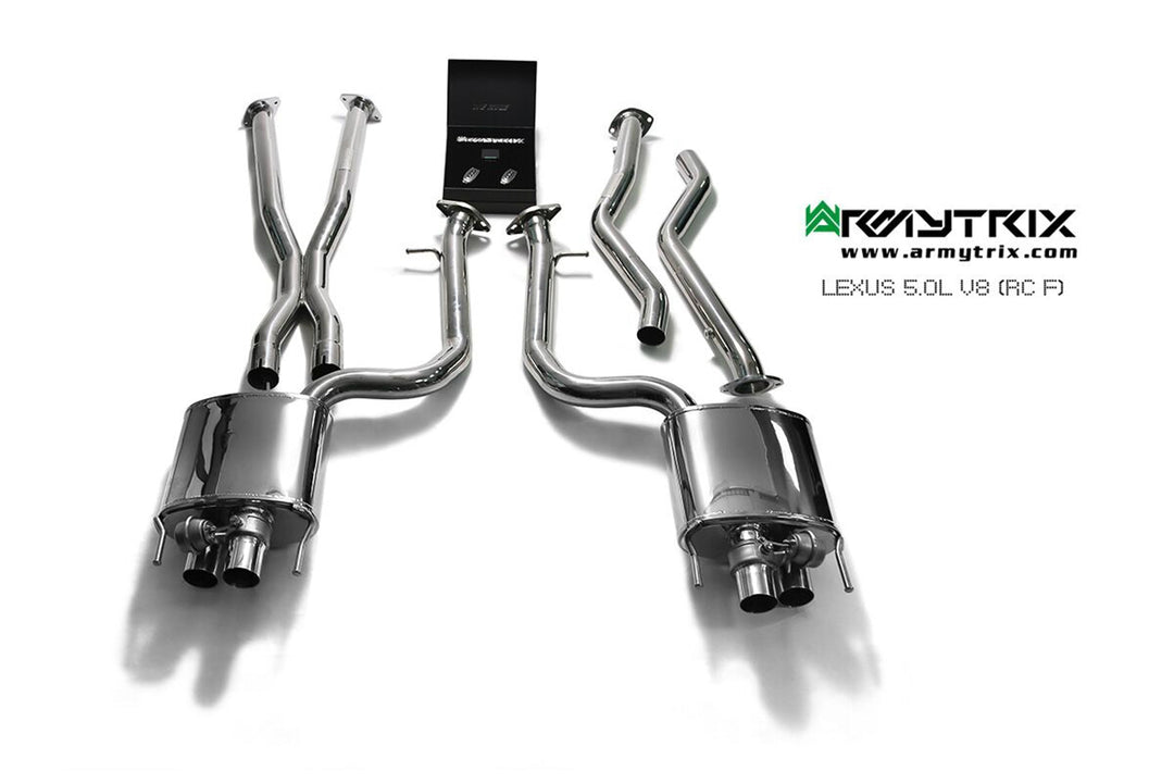 Armytrix - LEXUS RC F 5.0L - Cat-back Stainless Steel  - LXRCF