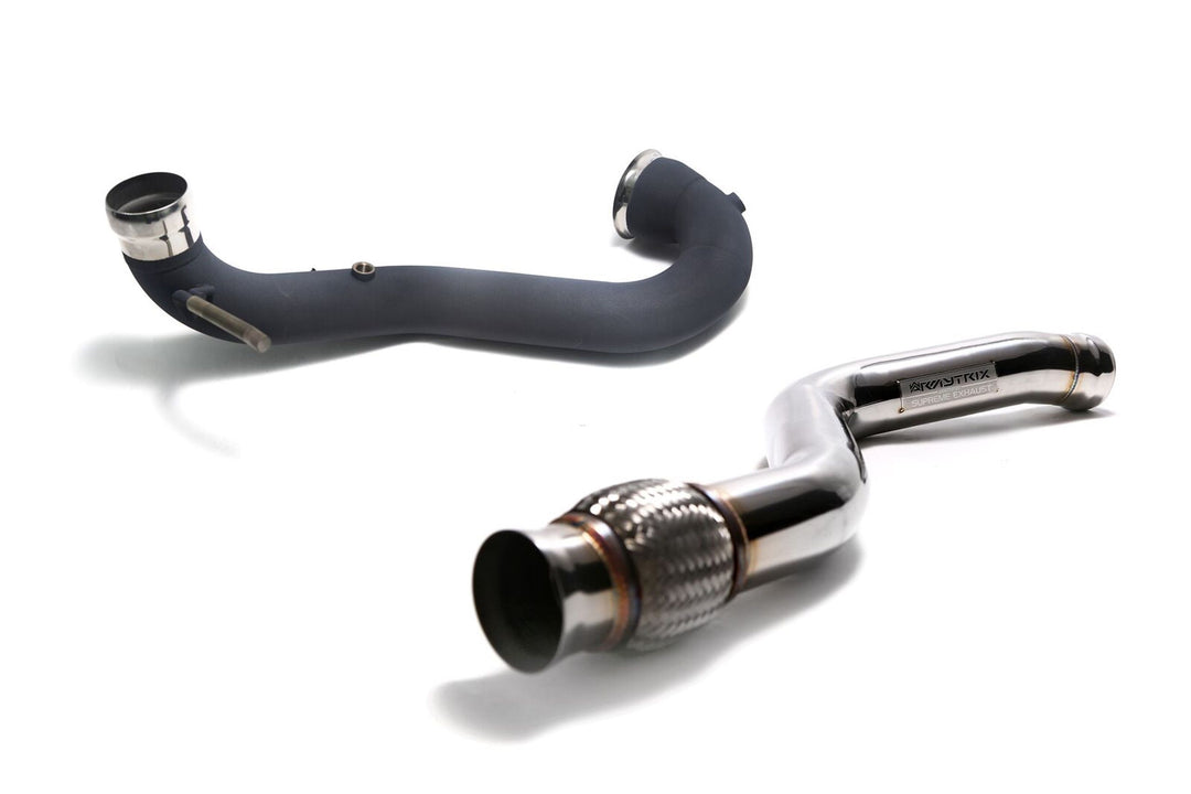 Armytrix - MERCEDES-BENZ CLA X117 CLA45 AMG SHOOTING BRAKE - Ceramic Coated Downpipe Stainless Steel  - MBA45-DDC
