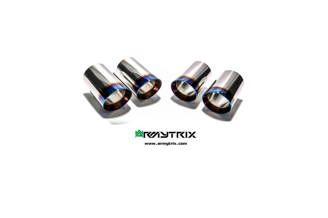 Armytrix - BMW X5M F95 4.4L V8 TWIN-TURBO (S63) - Tips Stainless Steel  - QS38B