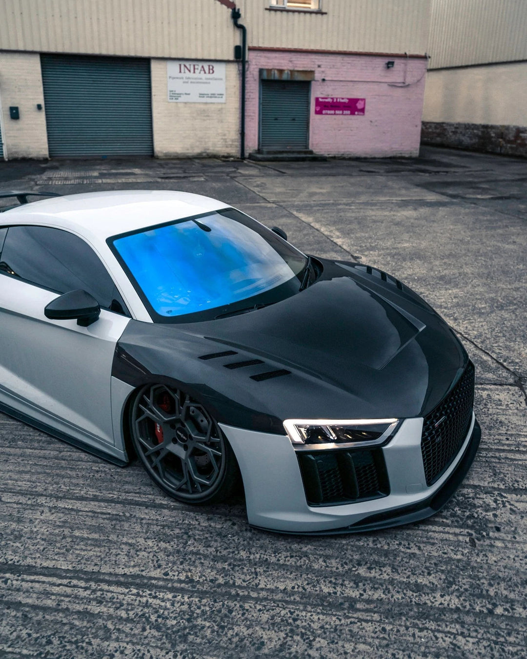 PSR Parts - Carbon Fibre Competition Front Hood For Audi R8 V10+ (2015+, 4S)