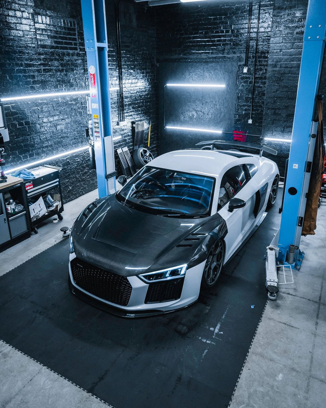 PSR Parts - Carbon Fibre Competition Front Hood For Audi R8 V10+ (2015+, 4S)