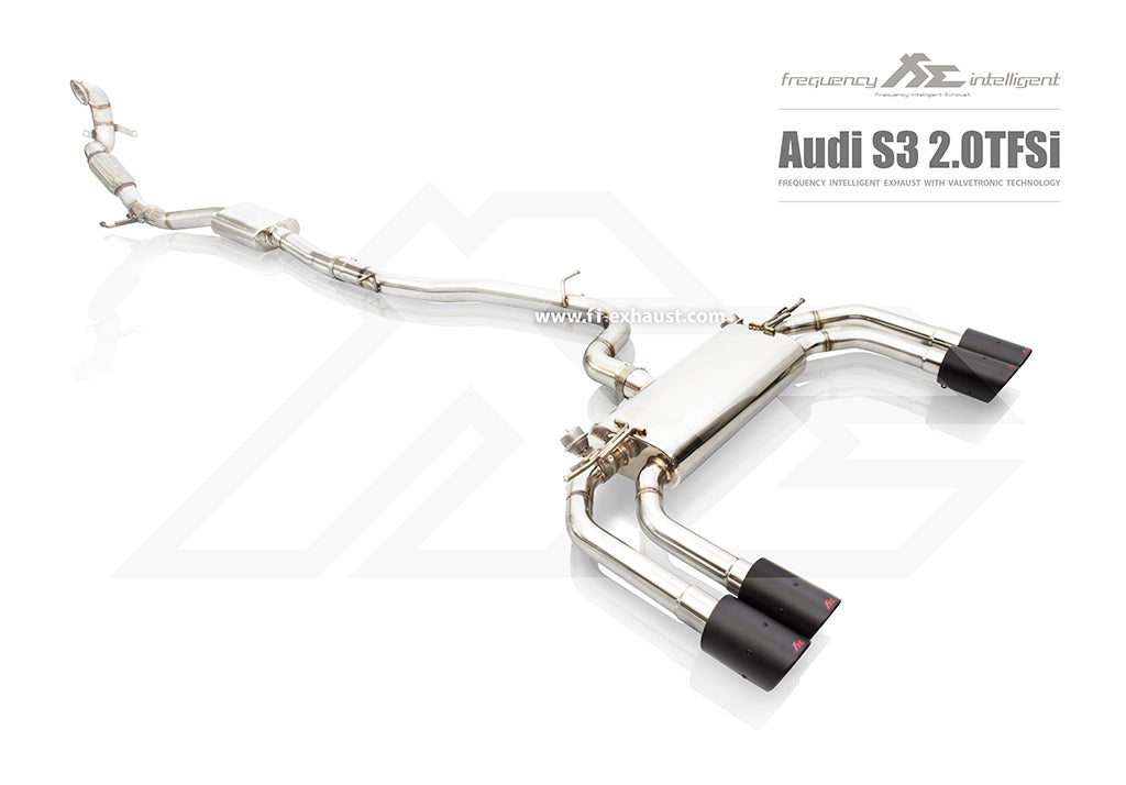 Fi-Exhaust - AUDI S3 8V 2.0 TFSI LIMOUSINE - Mid Pipe + Valvetronic Muffler + Standard remote control system module Stainless Steel  - AD-S3SD-CBV