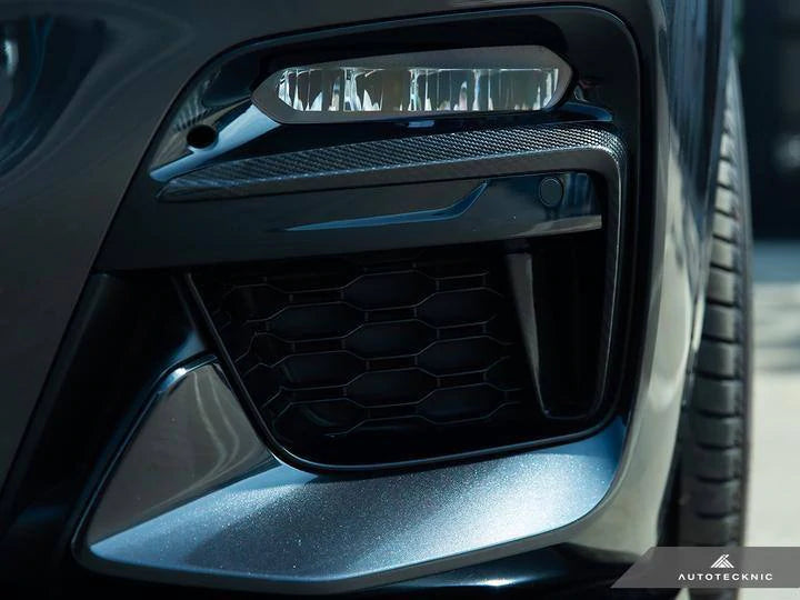 Autotecknic Dry Carbon Fibre Front Bumper Trim Set for BMW X3 & X4 M40i (2018+, G01 G02)