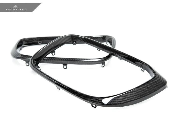 Autotecknic Dry Carbon Fibre Kidney Grille Surrounds for BMW X3M & X4M (2019+, F97 F98)