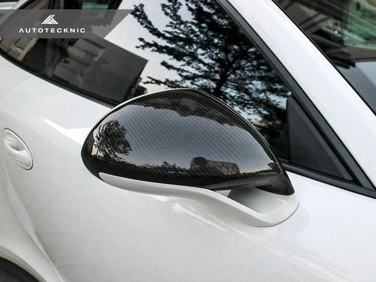 Autotecknic Dry Carbon Fibre Mirror Covers for Porsche (GT3, GT4, GTS, 911R)