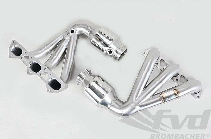 FVD Brombacher - Porsche Header Set 997.1 and 997.2 GT3 / RS - 200 Cell HF Catalytics - For OEM Exhaust - BES 997 012 60S