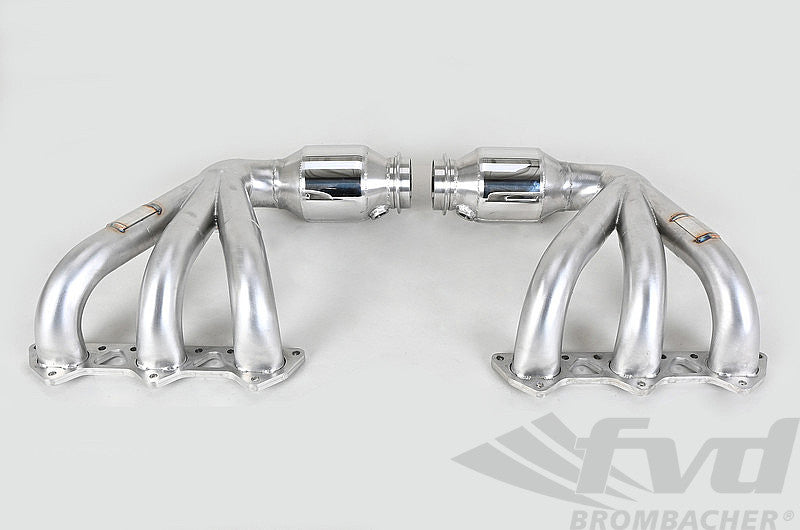 FVD Brombacher - Porsche Header Set 997.1 and 997.2 GT3 / RS - 200 Cell HF Catalytics - For OEM Exhaust - BES 997 012 60S