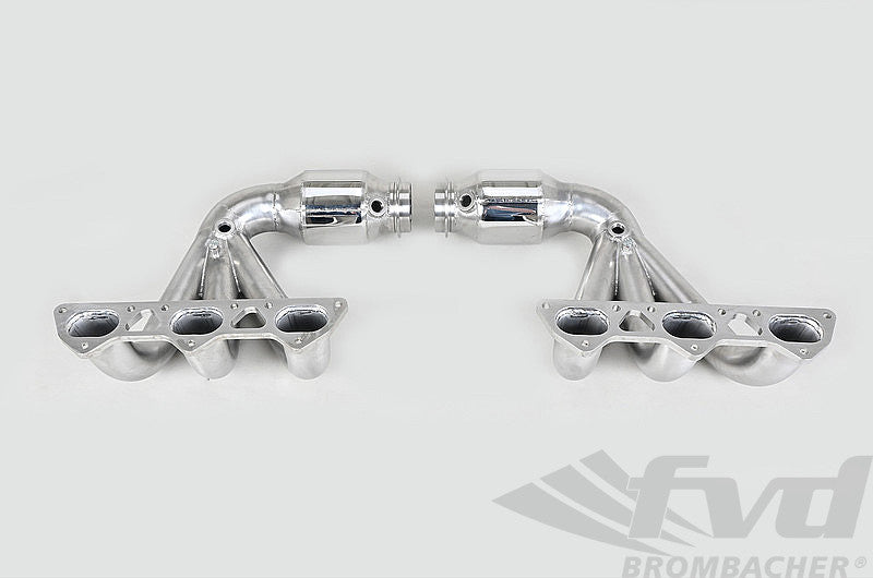 FVD Brombacher - Porsche Header Set 997.1 and 997.2 GT3 / RS - 200 Cell HF Catalytics - For OEM Exhaust - BES 997 012 60S