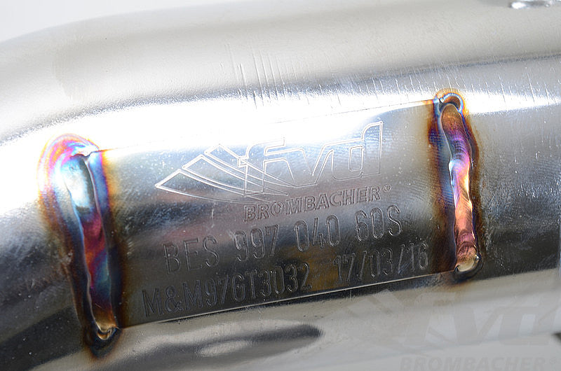 FVD Brombacher - Porsche Center Muffler Bypass 997 GT3/RS "Brombacher " Stainless Steel, without Tips - BES 997 040 60S