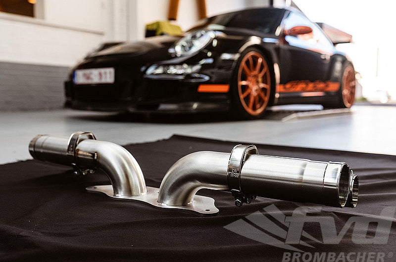 FVD Brombacher - Porsche Center Muffler Bypass 997 GT3/RS "Brombacher " Stainless Steel, without Tips - BES 997 040 60S