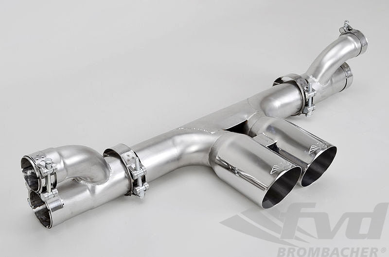 FVD Brombacher - Porsche Center Muffler Bypass 997 GT3/RS "Brombacher " Stainless Steel, with 3.5" (90mm) tips - BES 997 040 60SR90