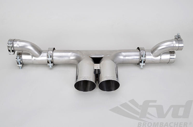 FVD Brombacher - Porsche Center Muffler Bypass 997 GT3/RS "Brombacher " Stainless Steel, with 3.5" (90mm) tips - BES 997 040 60SR90