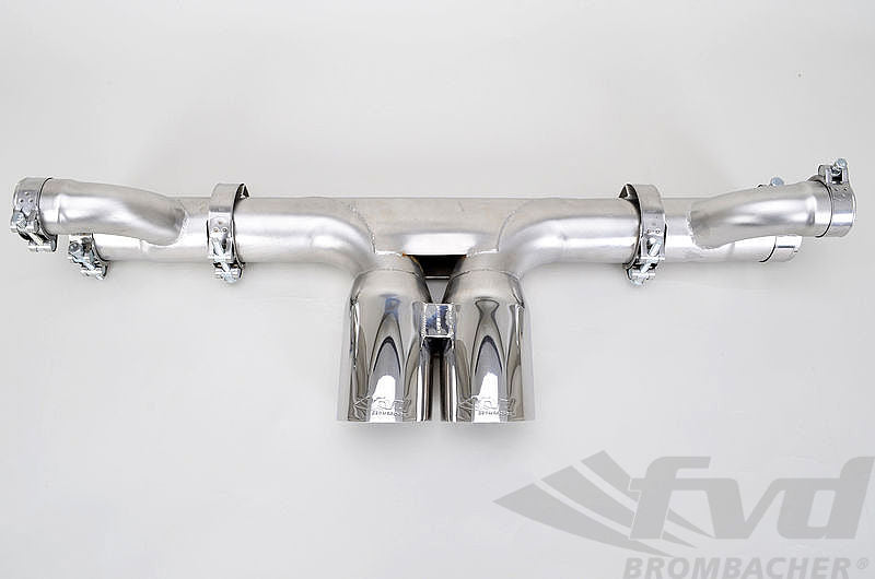 FVD Brombacher - Porsche Center Muffler Bypass 997 GT3/RS "Brombacher " Stainless Steel, with 3.5" (90mm) tips - BES 997 040 60SR90