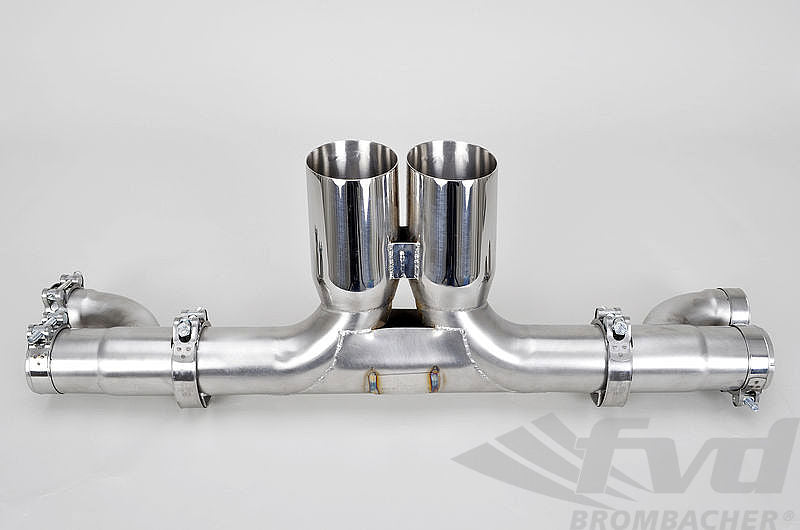 FVD Brombacher - Porsche Center Muffler Bypass 997 GT3/RS "Brombacher " Stainless Steel, with 3.5" (90mm) tips - BES 997 040 60SR90