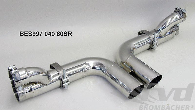 FVD Brombacher - Porsche Center Muffler Bypass 997 GT3/RS "Brombacher " Stainless Steel, with Tips - BES 997 040 60SR
