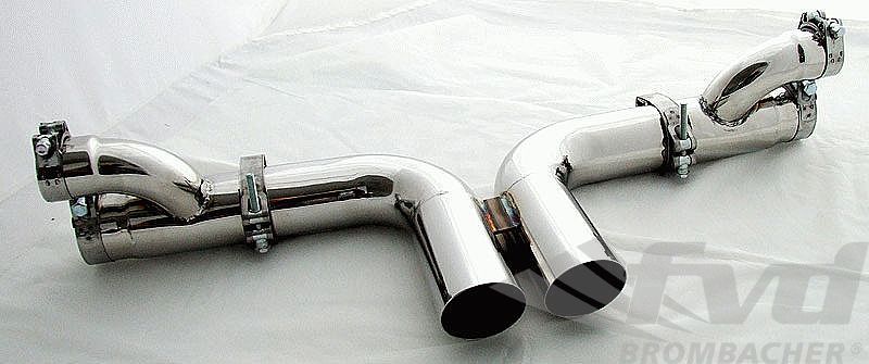 FVD Brombacher - Porsche Center Muffler Bypass 997 GT3/RS "Brombacher " Stainless Steel, with Tips - BES 997 040 60SR