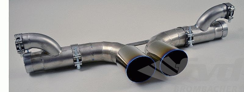 FVD Brombacher - Porsche Center Muffler Bypass in Titanium for 997 GT3/RS with Tips Ø 3.5" (090mm) - BES 997 040 60TR