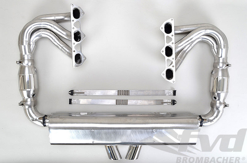 FVD Brombacher - Porsche Exhaust System 997.2 GT3/RS "Brombacher" - Cat Bypass + RSR style tips - BES 997 090 60SRS