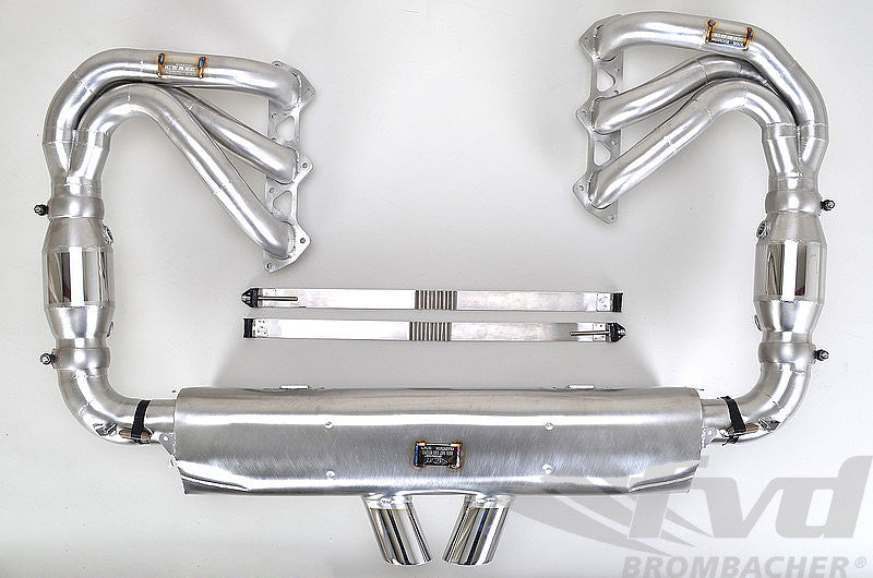 FVD Brombacher - Porsche Exhaust System 997.2 GT3/RS "Brombacher" - Cat Bypass + RSR style tips - BES 997 090 60SRS