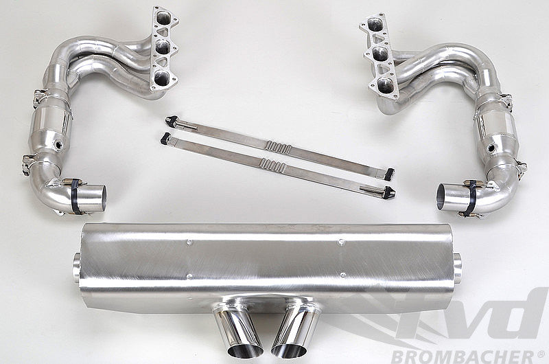 FVD Brombacher - Porsche Exhaust System 997.2 GT3/RS "Brombacher" - Cat Bypass + RSR style tips - BES 997 090 60SRS