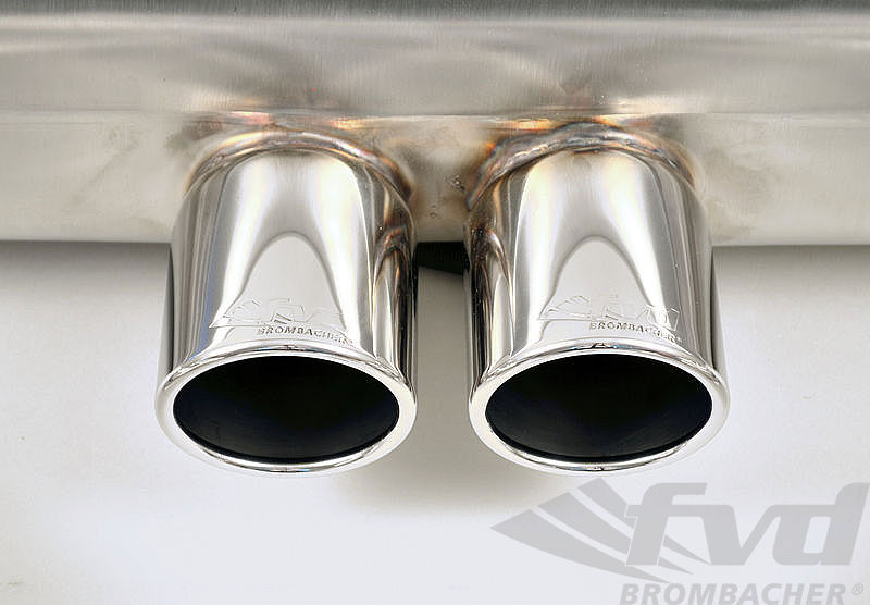 FVD Brombacher - Porsche Exhaust System 997.1 GT3/RS "Brombacher" incl. 90 mm tips - BES 997 092 60S90