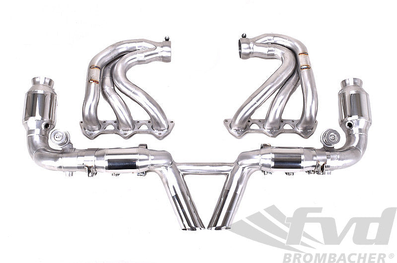 FVD Brombacher - Porsche Exhaust System with valves 997 GT3/RS "Brombacher" incl. RSR style tips - BES 997 092 60SRK