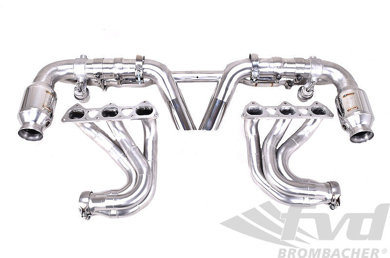 FVD Brombacher - Porsche Exhaust System with valves 997 GT3/RS "Brombacher" incl. RSR style tips - BES 997 092 60SRK
