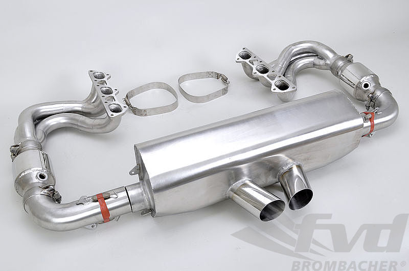 FVD Brombacher - Porsche Exhaust System 997.2 GT3/RS "Brombacher" - 200 Cell Cats + RSR style tips - BES 997 092 60SRS