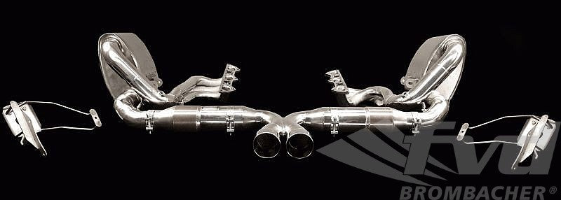 FVD Brombacher - Porsche Exhaust System 997.1 GT3 "Brombacher" (Sound Version), Stainless, 200 Cell Cats, Dual Tips - BES 997 102 60S