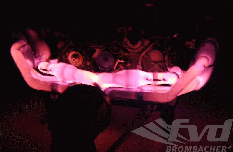 FVD Brombacher - Porsche Exhaust System 997 GT3 "Brombacher" (Sound Version) 200 Cell Sport Cats, Dual 2x90mm Center Exit - BES 997 152 60S