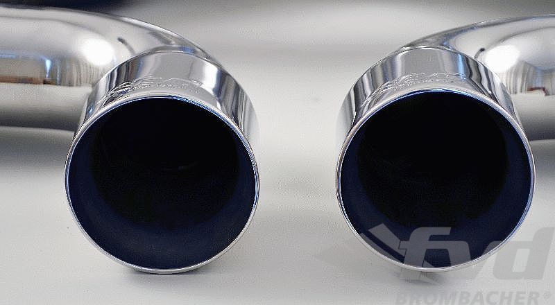 FVD Brombacher - Porsche Exhaust System 997 GT3 "Brombacher" (Sound Version) 200 Cell Sport Cats, Dual 2x90mm Center Exit - BES 997 152 60S