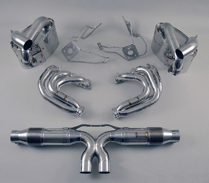 FVD Brombacher - Porsche Exhaust System 997.2 GT3 10- "Brombacher" (Sound Version), Stainless, 200 Cell Cats, Dual Tips - BES 997 202 60S