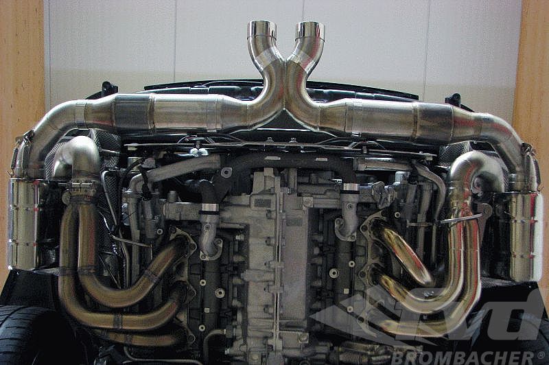 FVD Brombacher - Porsche Exhaust System 997.2 GT3 10- "Brombacher" (Sound Version), Stainless, 200 Cell Cats, Dual Tips - BES 997 202 60S