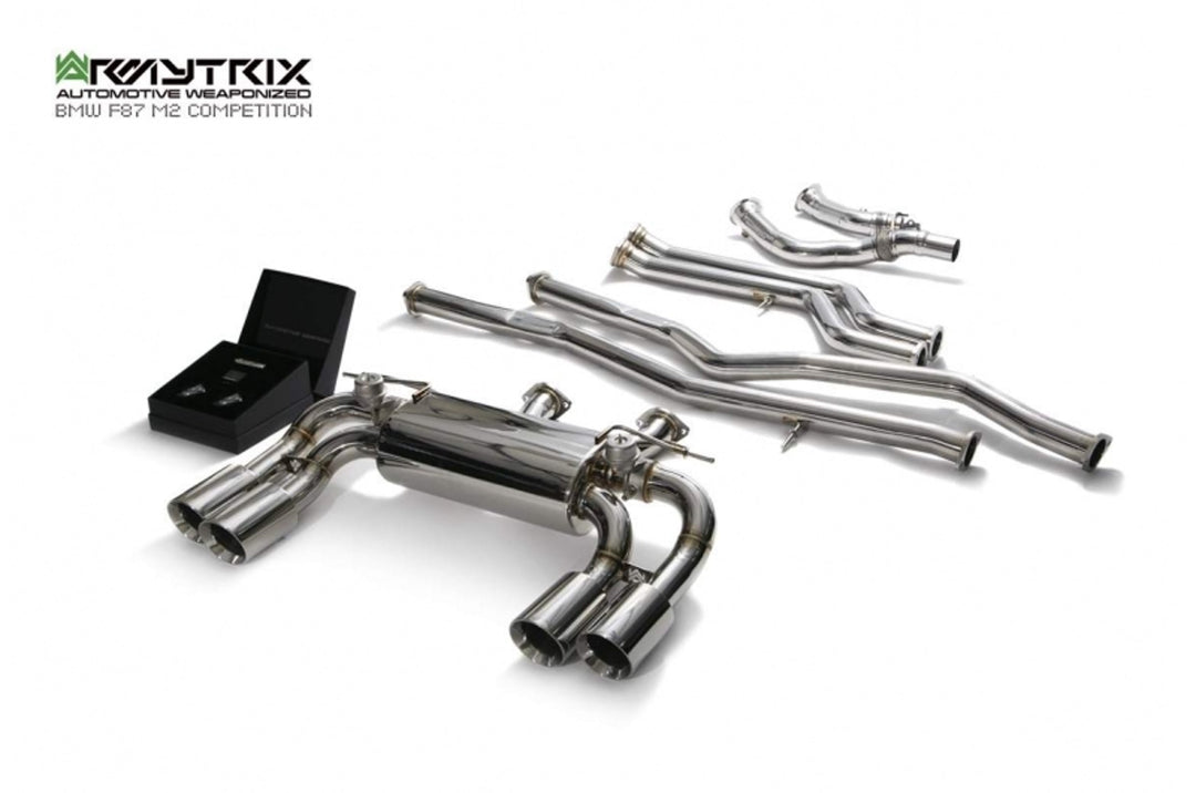 Armytrix - BMW 2 SERIES F87 M2 COMPETITION - Cat-back (OE VALVES) Stainless Steel  - BMF87C-E