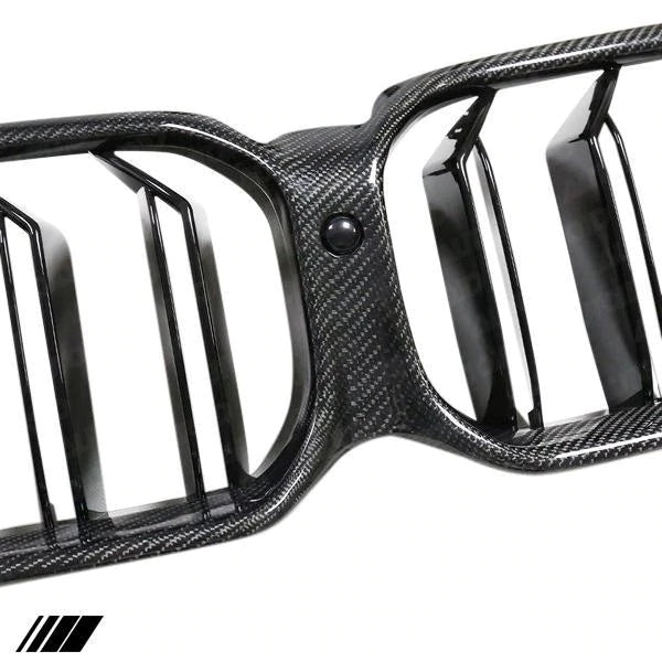 PSR Parts - Carbon Fibre Double Slat Kidney Grille for BMW 5 Series LCI (2020+, G30 G31)