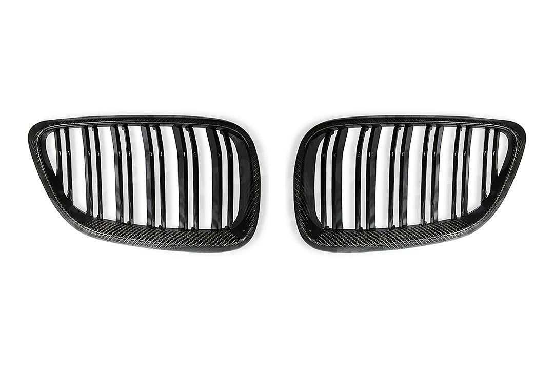 PSR Parts - Carbon Fibre Double Slat Kidney Grilles for BMW 2 Series & M2 (2014-2020, F22 F87)