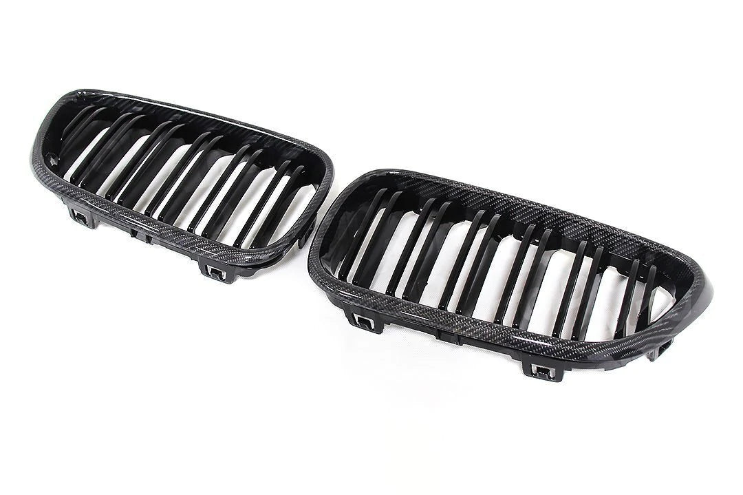 PSR Parts - Carbon Fibre Double Slat Kidney Grilles for BMW 2 Series & M2 (2014-2020, F22 F87)