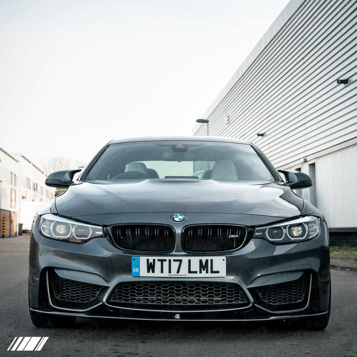 PSR Parts - Pre-Preg Dry CARBON FIBRE PERFORMANCE FRONT SPLITTER AND FRONT INSERTS FOR BMW M3 & M4 (2014-2020, F80 F82)