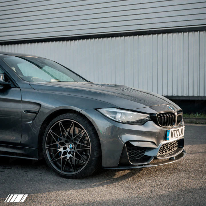 PSR Parts - Pre-Preg Dry CARBON FIBRE PERFORMANCE FRONT SPLITTER AND FRONT INSERTS FOR BMW M3 & M4 (2014-2020, F80 F82)