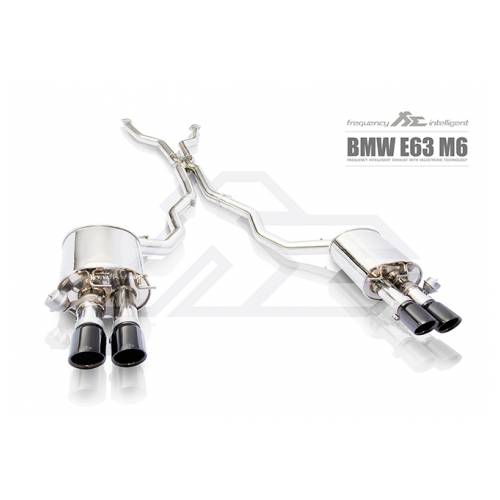 Fi-Exhaust - BMW 6 SERIES E63 / E64 M6 V10 5.0L - Front Pipe + Mid X-Pipe + Valvetronic Muffler + Standard Remote Control System Stainless Steel  - BN-63M-CBV