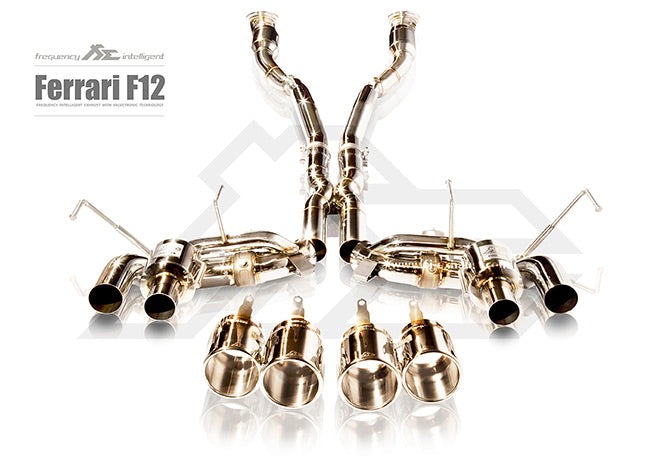Fi-Exhaust - FERRARI F12 BERLINETTA 6.3L - Valvetronic Muffler + Standard remote control system module Stainless Steel  - FR-F12-CBV