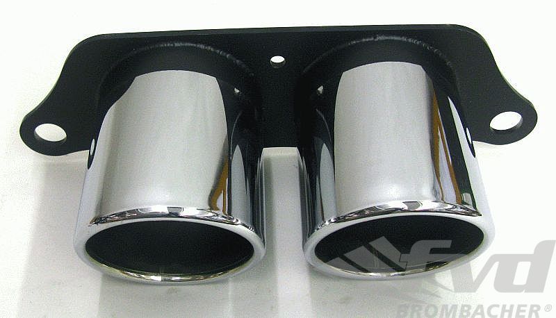 FVD Brombacher - Porsche Exhaust Tips 997.1 GT3 / RS - Motorsports - 2 x 100mm (4") - Polished Stainless - FVD 111 997 GT3