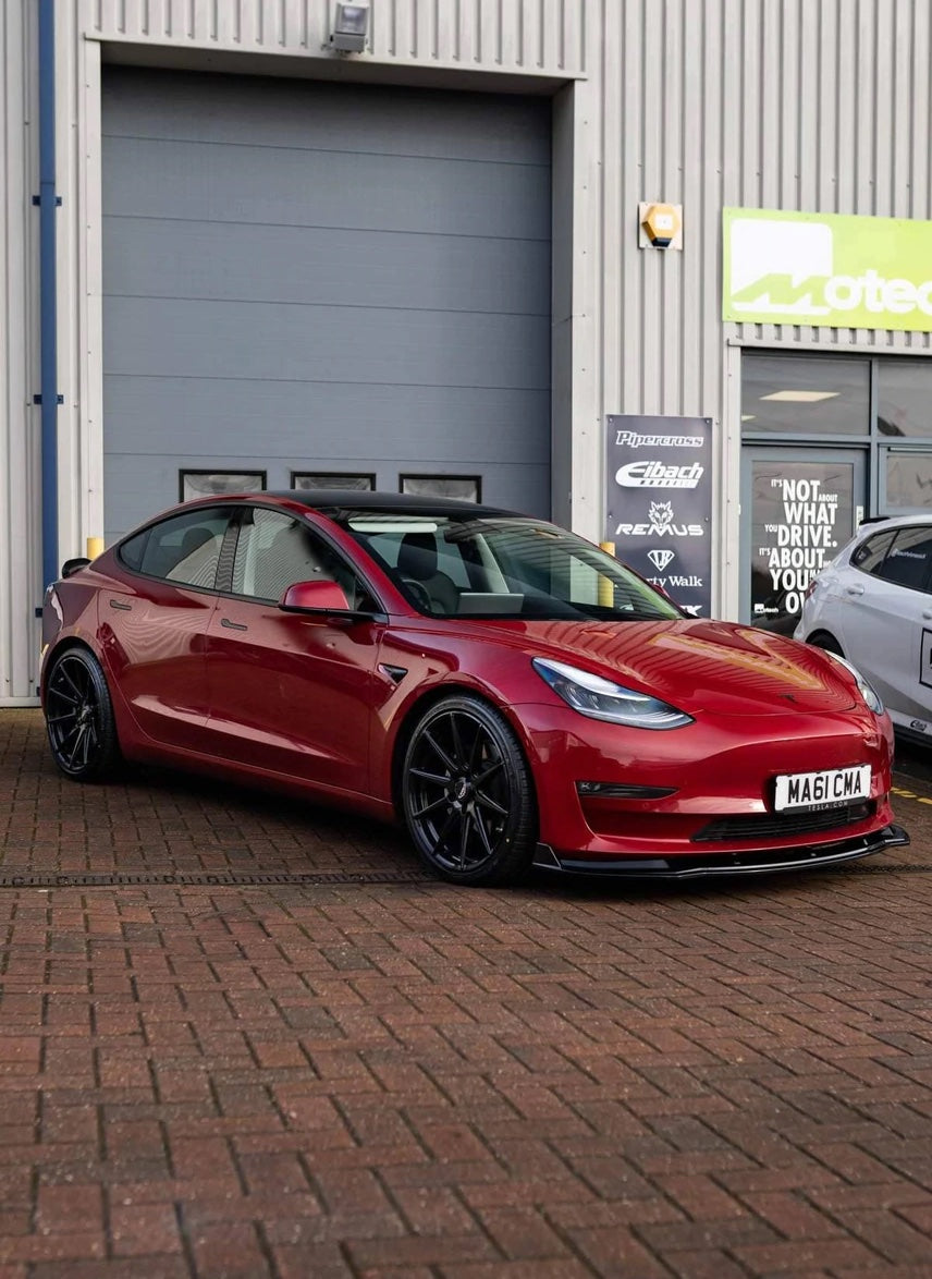 PSR Parts - Gloss Black Competition Front Splitter for Tesla Model 3 (2018+)