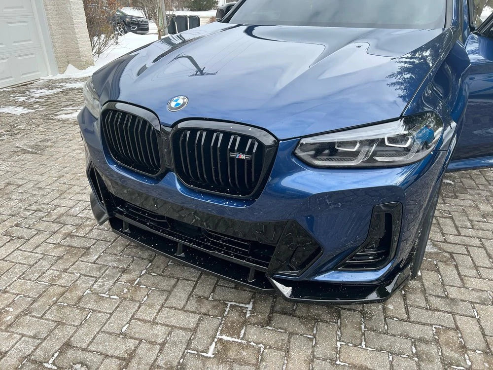 PSR Parts - Gloss Black Competition Front Splitter for BMW X3 LCI & X4 LCI (2021+, G01 G02)