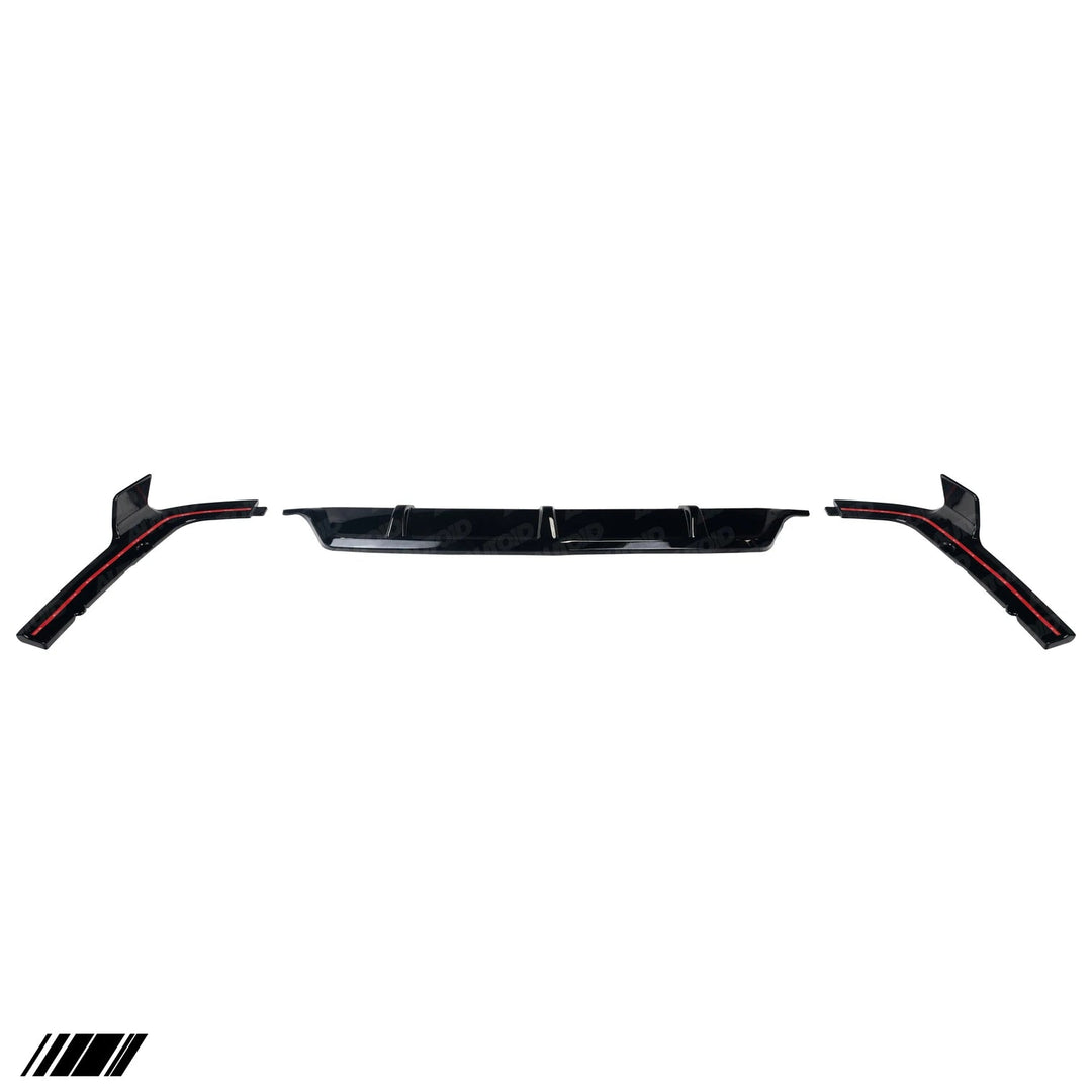 PSR Parts - Gloss Black Competition Rear Diffuser Set for BMW X5 (2018+, G05)