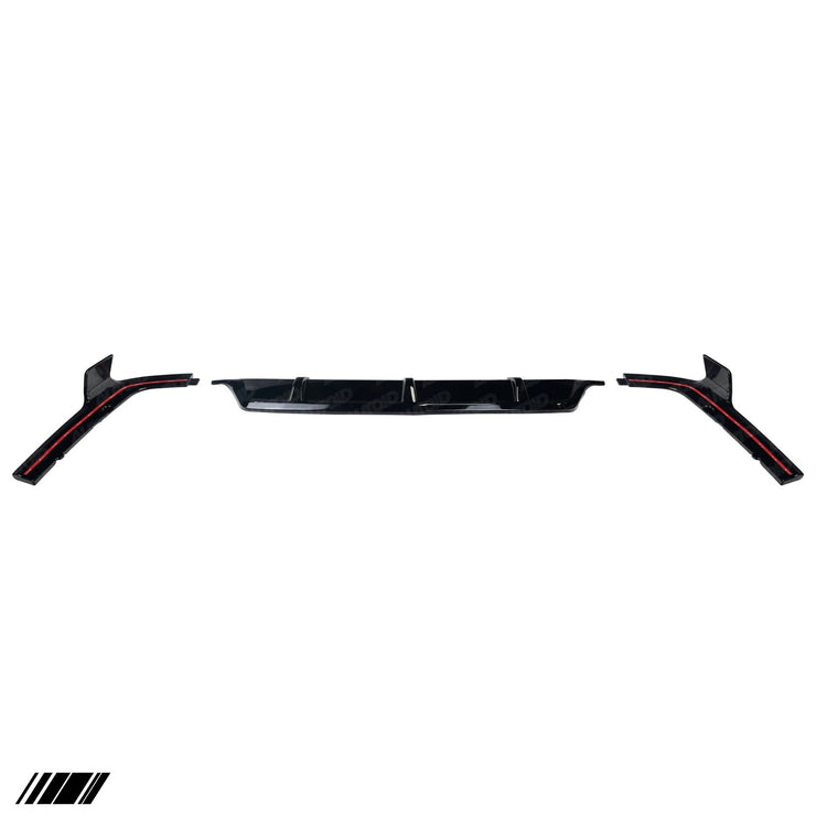 PSR Parts - Gloss Black Competition Rear Diffuser Set for BMW X7 (2018+, G07)