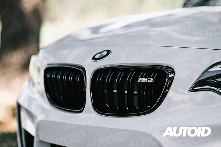 PSR Parts - Gloss Black Kidney Grilles for BMW 2 Series & M2 (2014-2020, F22 F87)